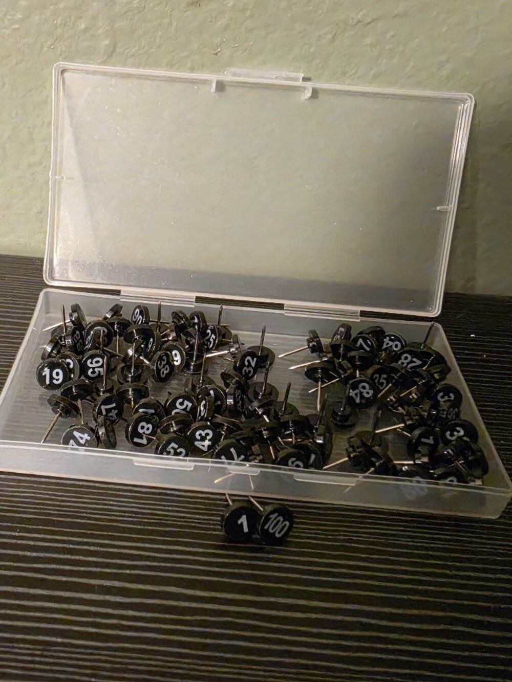 Number Pins 1-100